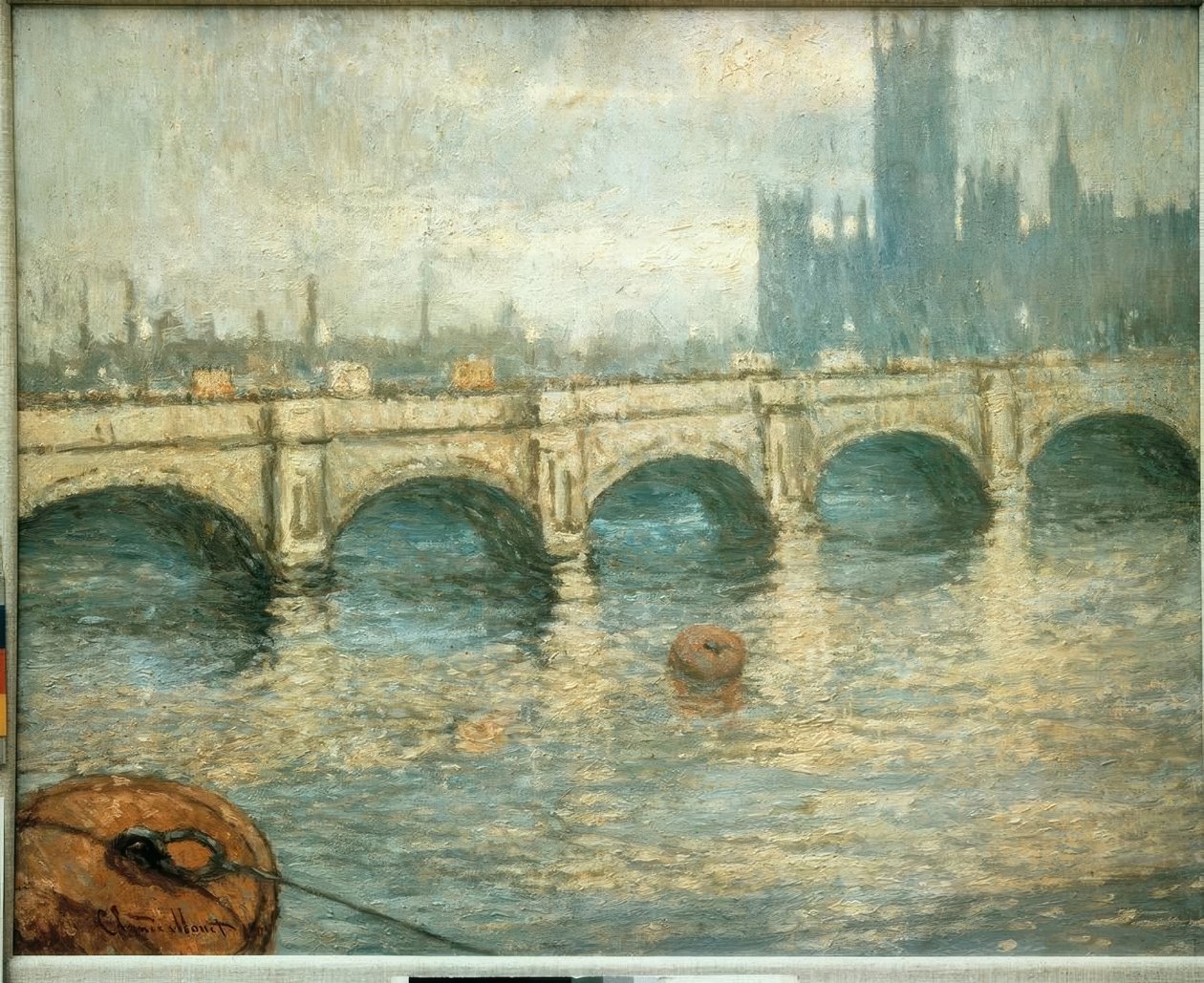 Bro over Themsen af Claude Monet