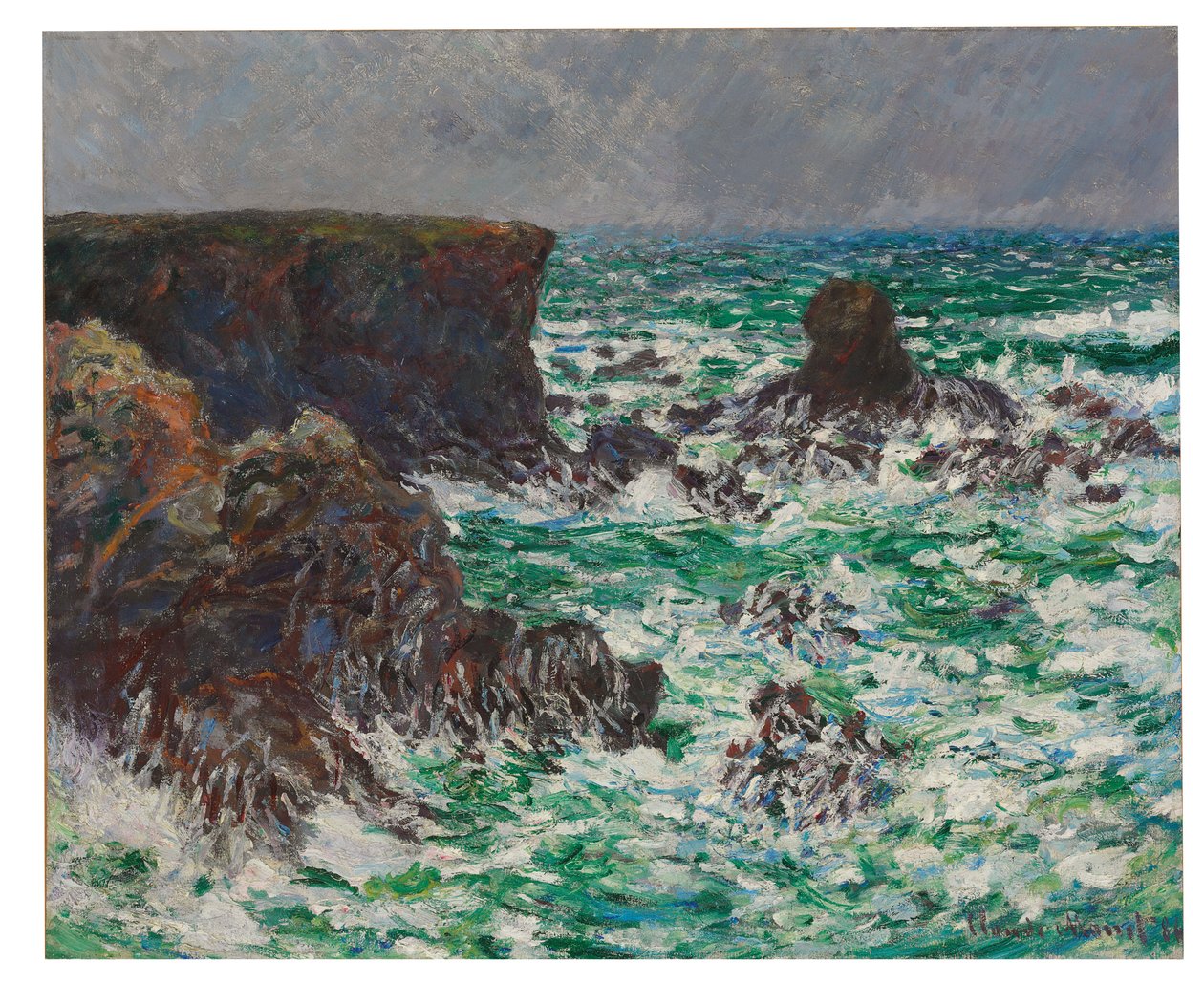 Port Cotton: The Lion, 1886 af Claude Monet