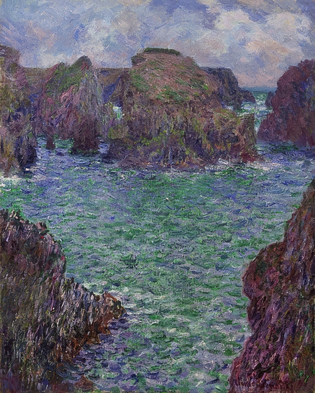 Port-Goulphar, Belle-Île. 1887 af Claude Monet
