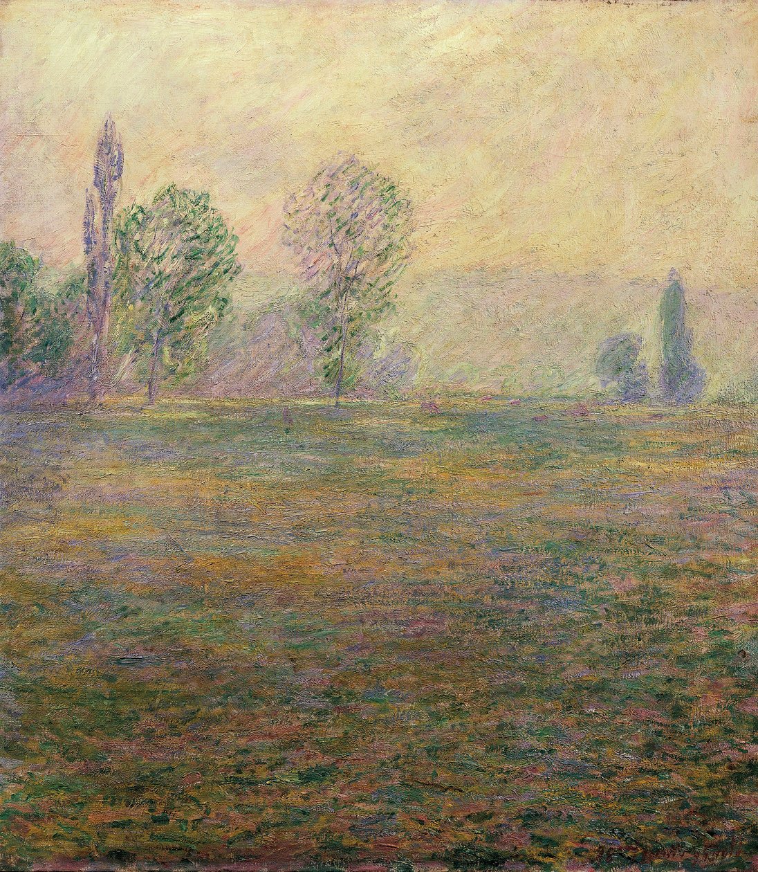 Eng ved Giverny. Maleri af Claude MONET (1840-1926) af Claude Monet