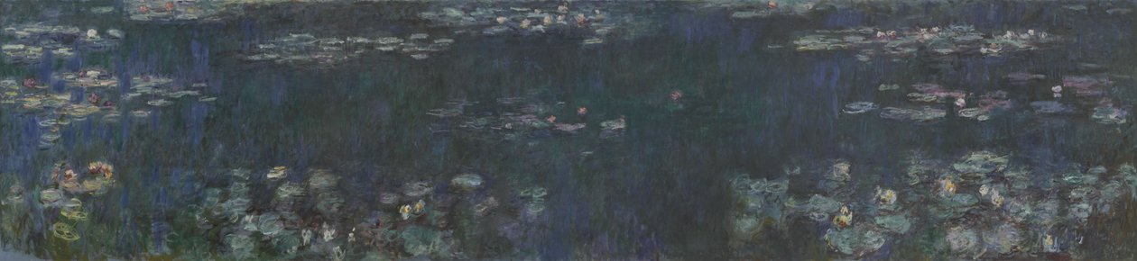 Grønne spejlinger af Claude Monet