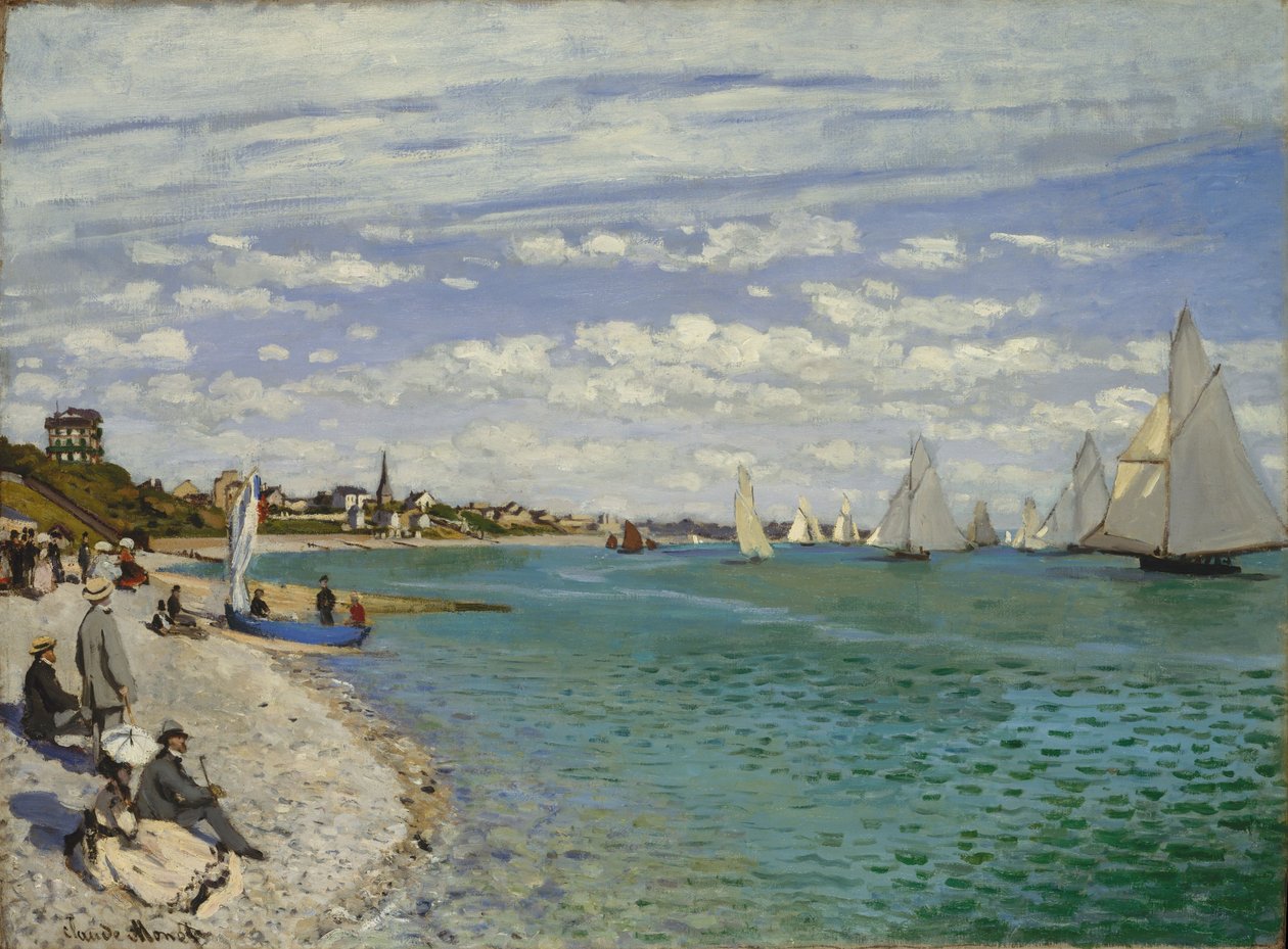 Regatta ved Sainte-Adresse af Claude Monet