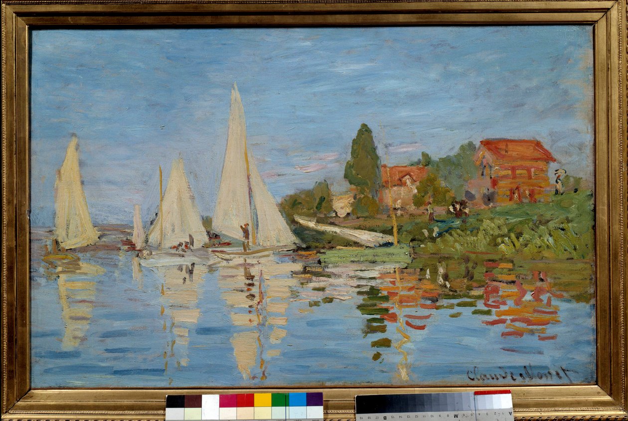 Regatta Argenteuilissa af Claude Monet