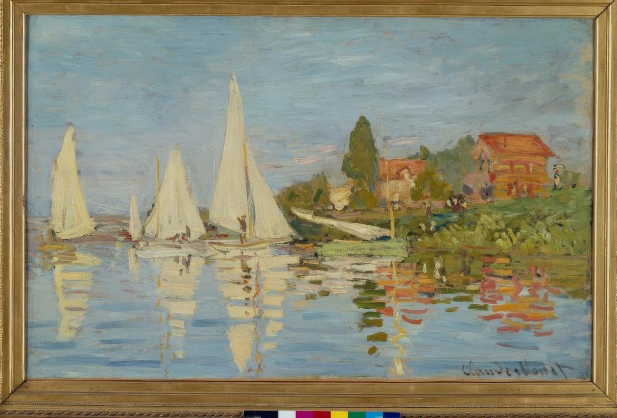 Regattaer i Argenteuil af Claude Monet