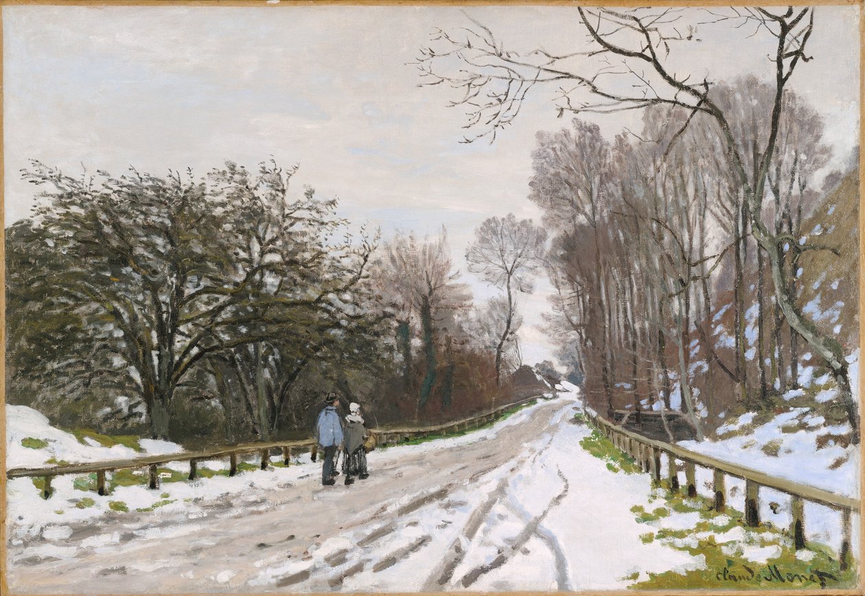Vejen mod gården Saint-Siméon, Honfleur af Claude Monet