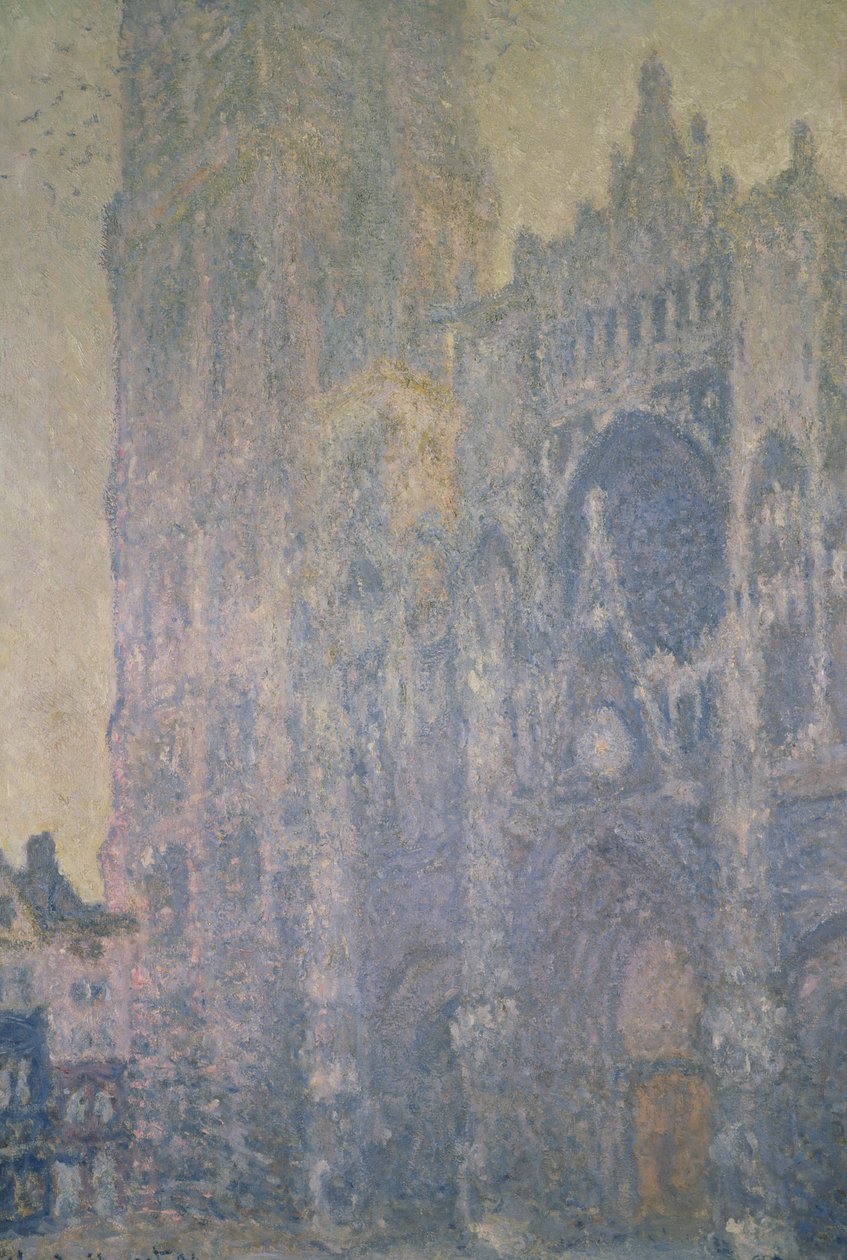 Rouen-katedralen, Harmoni i hvidt, morgenlys, 1894 af Claude Monet