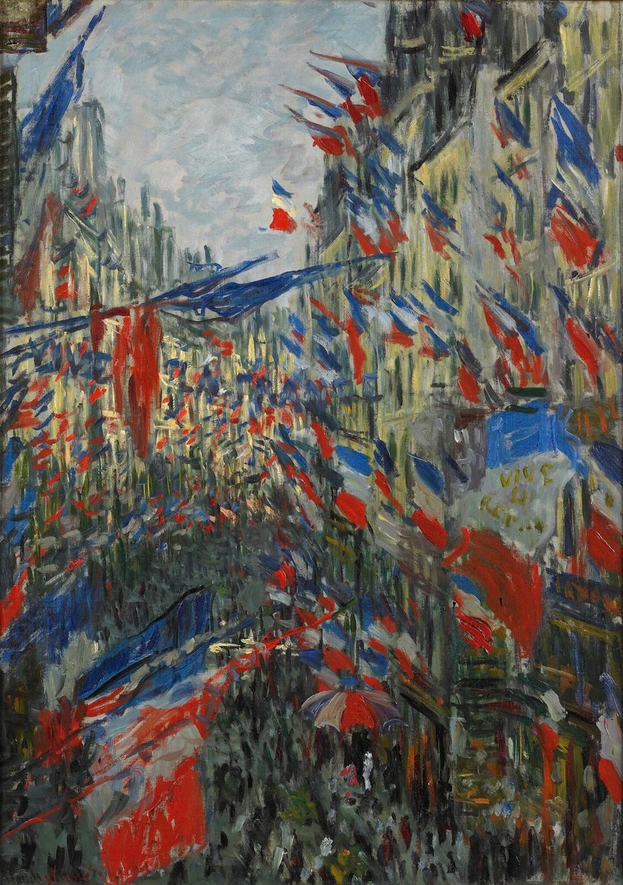 Rue Saint-Denis, fest den 30. juni 1878, 1878. af Claude Monet