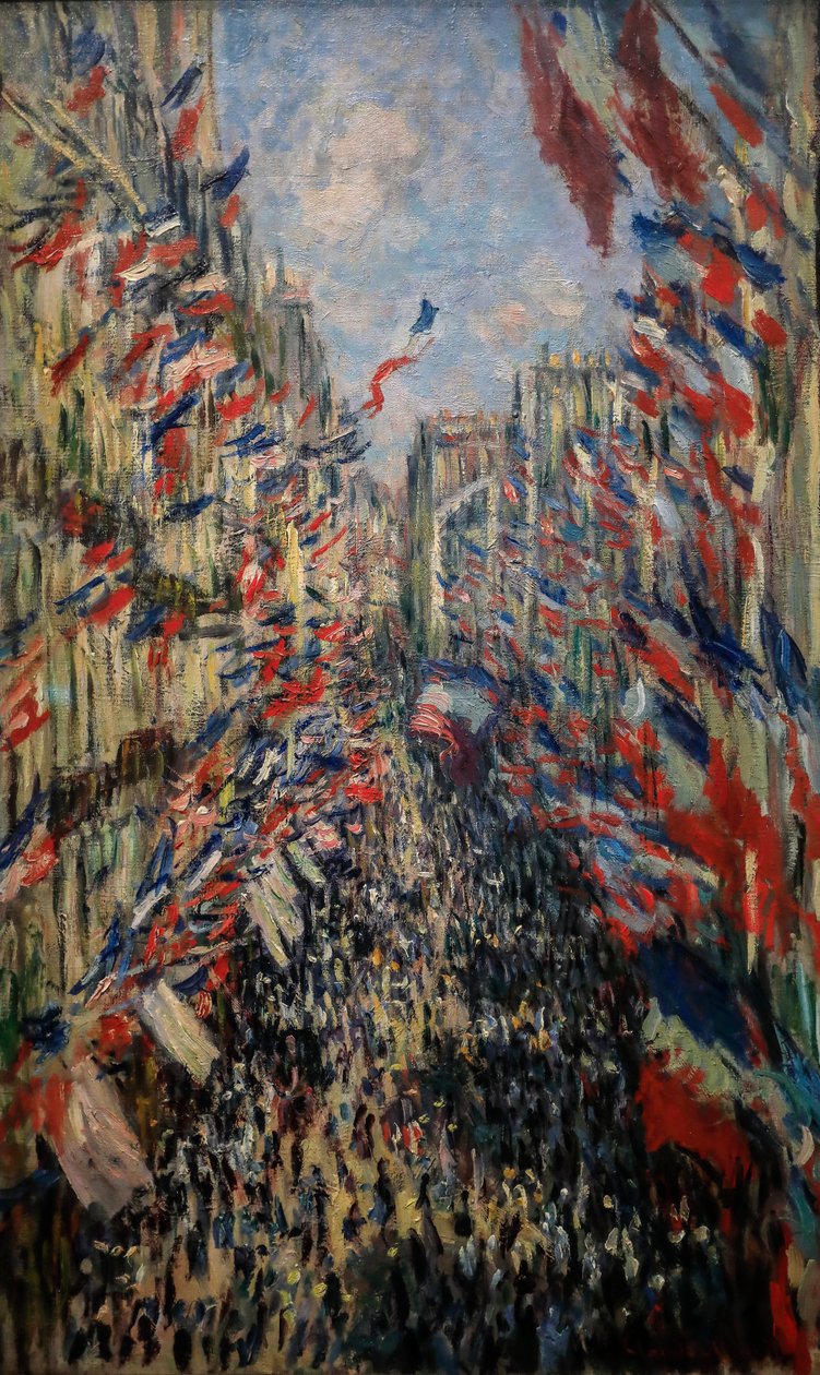Rue de Montorgueil, fejring den 30. juni 1878 af Claude Monet