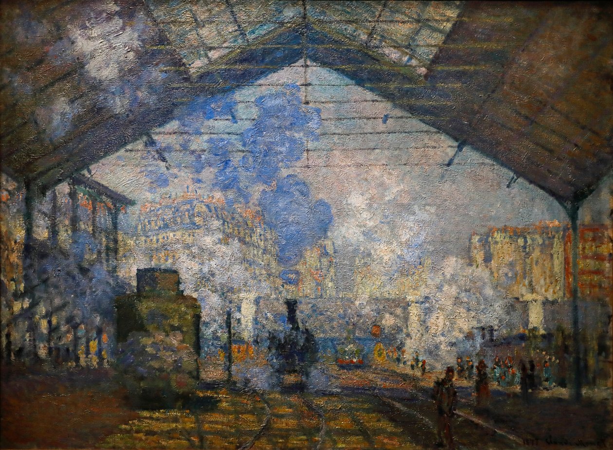 Saint-Lazare station af Claude Monet