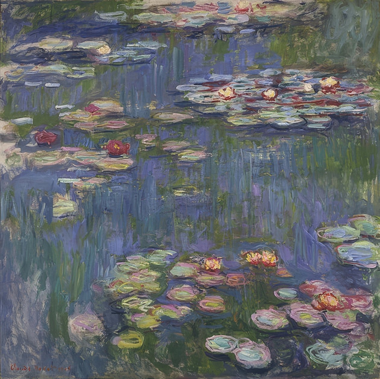 Vandliljer. 1916 af Claude Monet