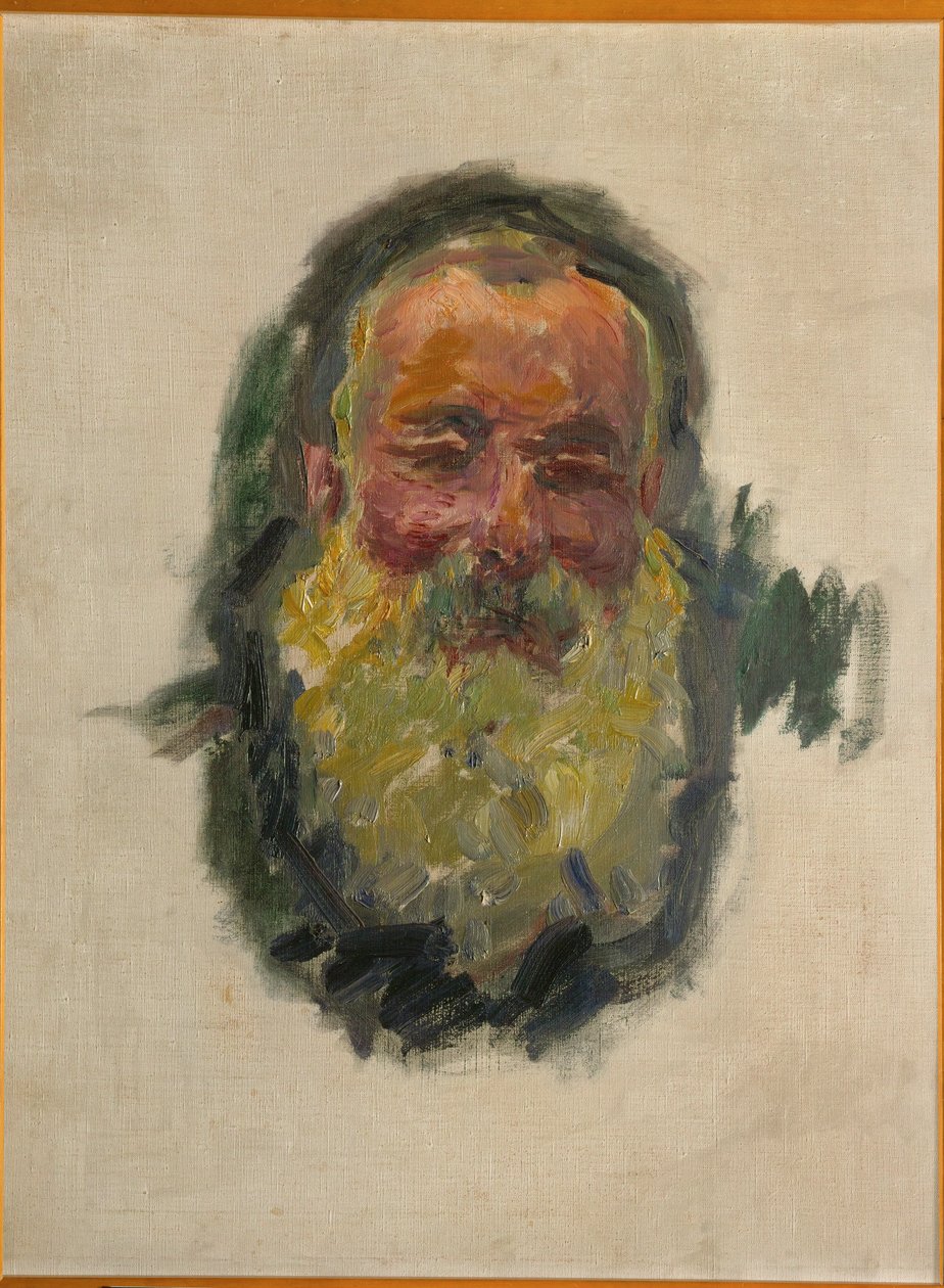 Selvportræt (olie på lærred) af Claude Monet