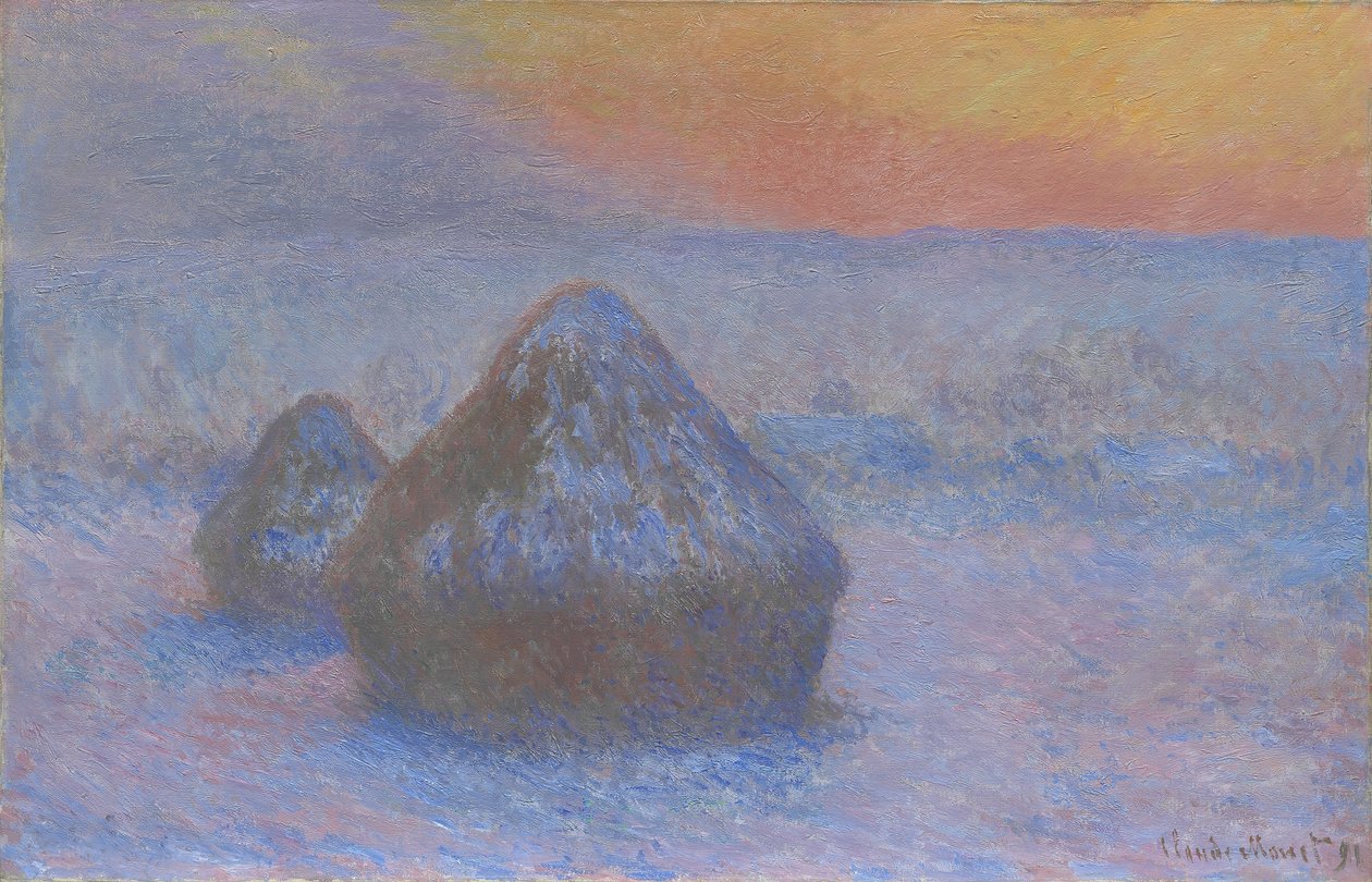 Stabler af hvede af Claude Monet