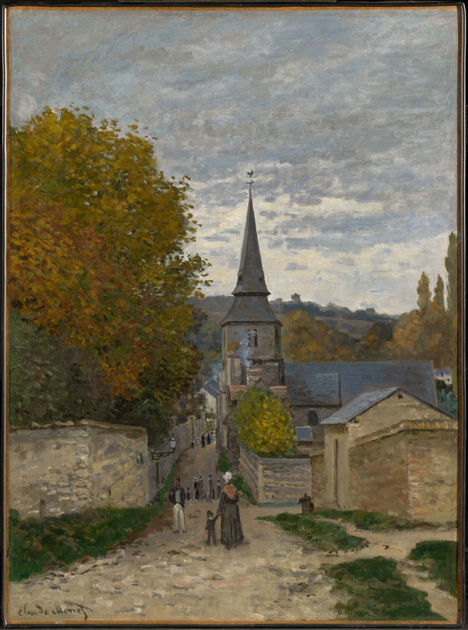 Gade i Sainte-Adresse af Claude Monet