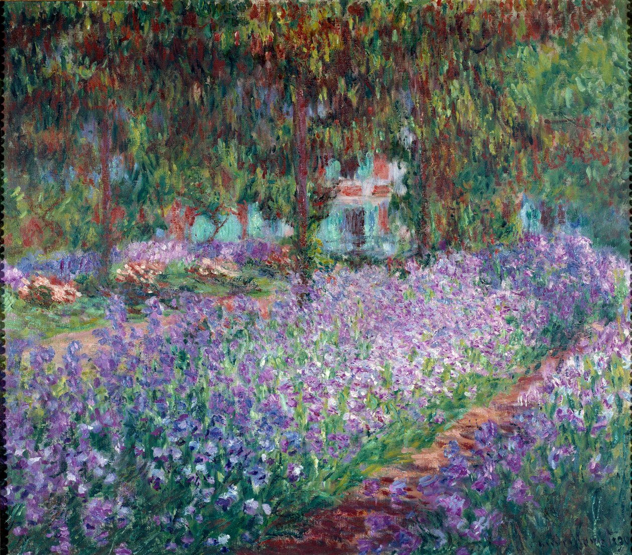 Kunstnerens have ved Giverny af Claude Monet