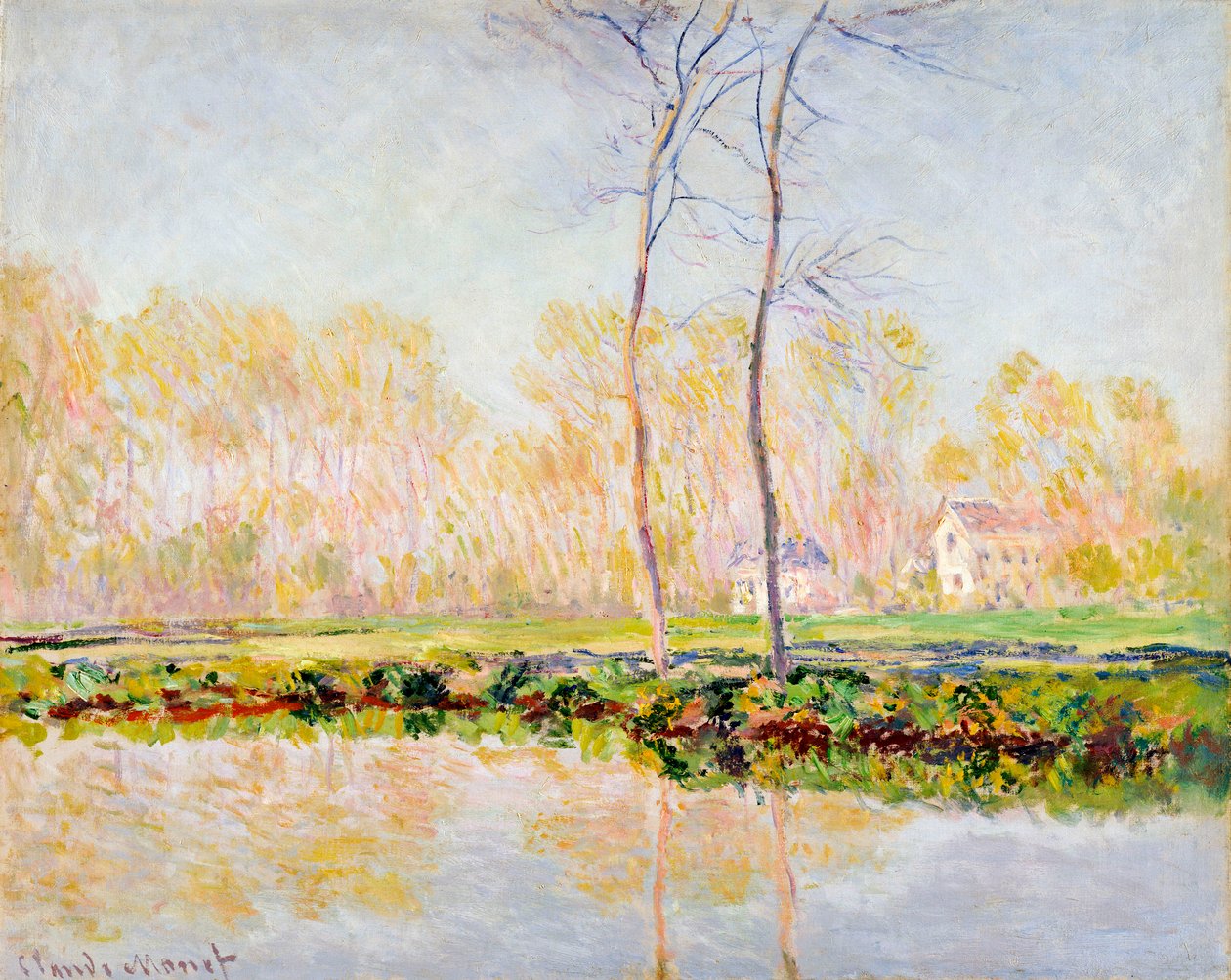 Bredden af floden Epte ved Giverny, 1887 af Claude Monet