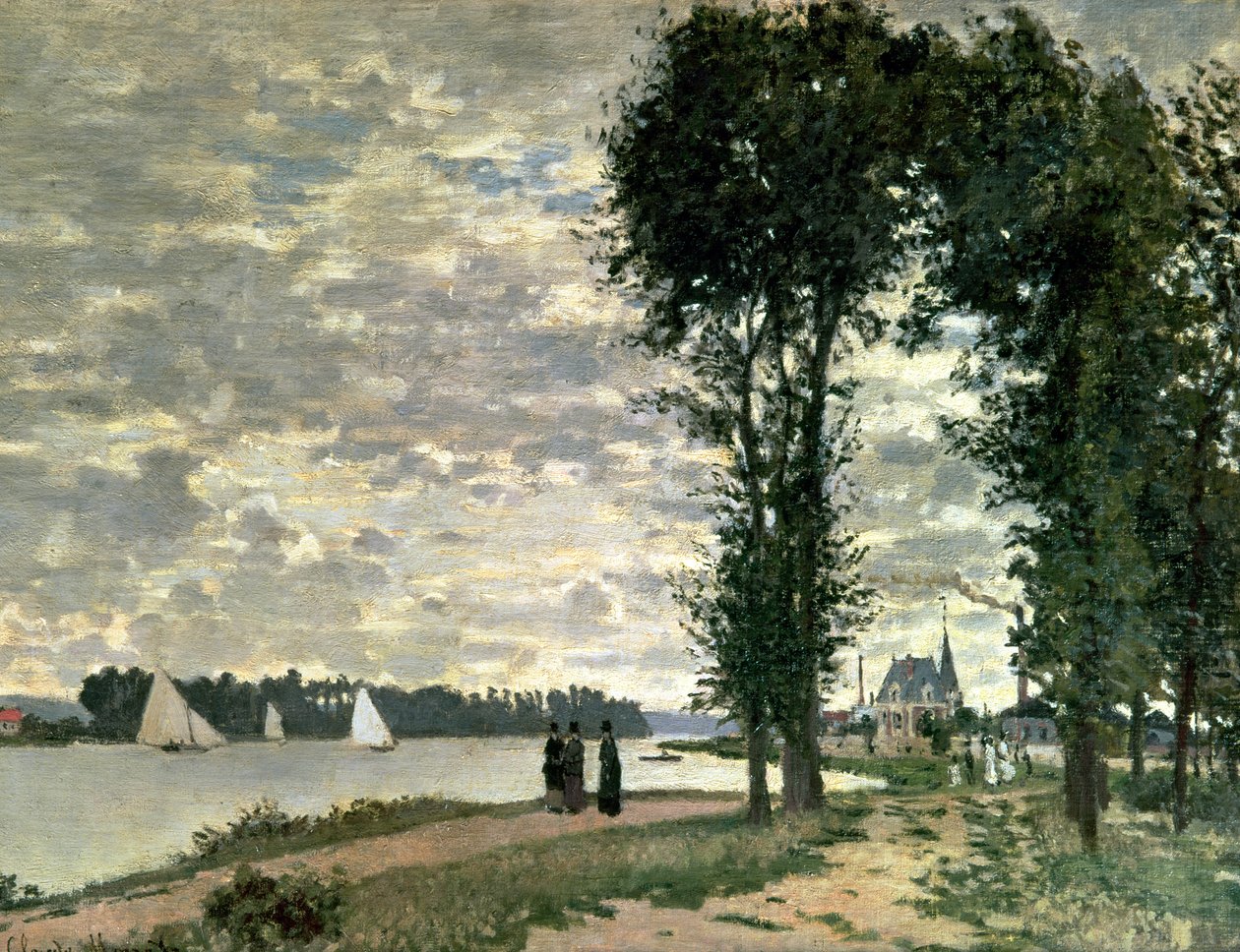 The Banks of the Seine at Argenteuil, 1872 af Claude Monet