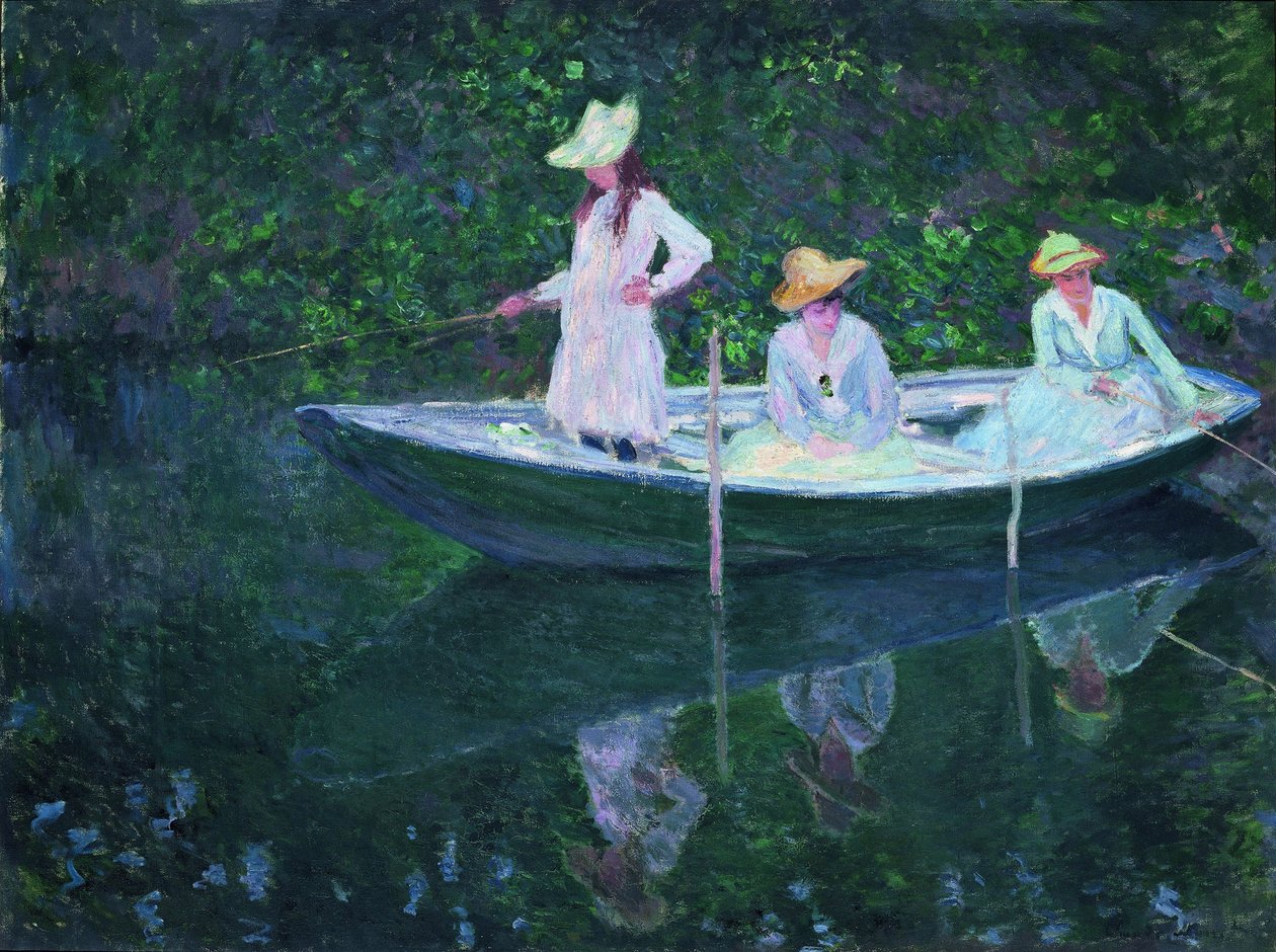 Båden ved Giverny En norvégienne af Claude Monet