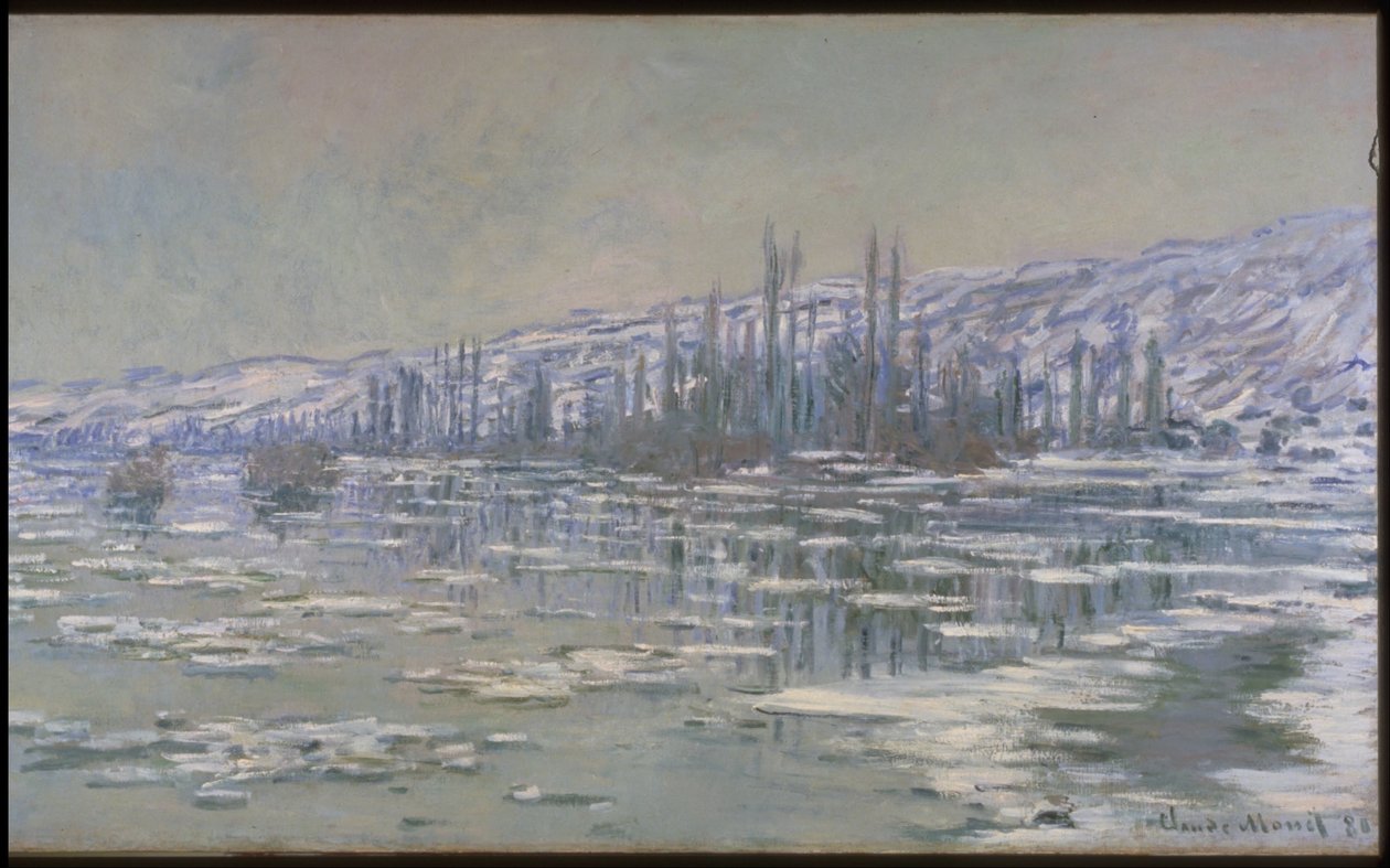 Isens opbrud (La Débâcle eller Les Glaçons) af Claude Monet