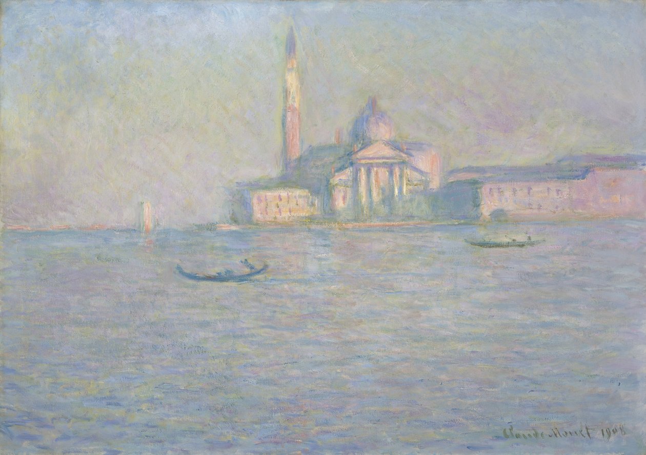 San Giorgio Maggiore-kirken, Venedig (olie på lærred) af Claude Monet