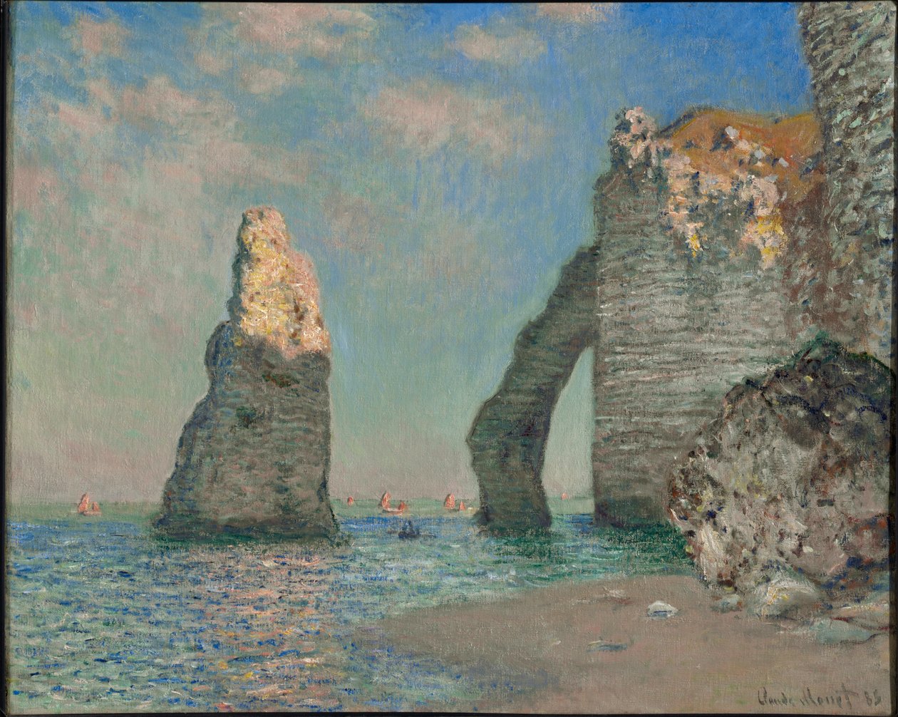 Klinterne ved Etretat af Claude Monet