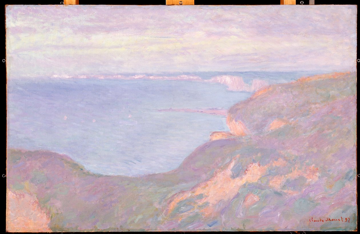 Cliffs nær Dieppe, 1897 af Claude Monet