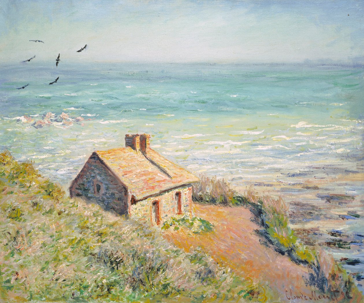 Toldhytten, morgen, 1882 af Claude Monet