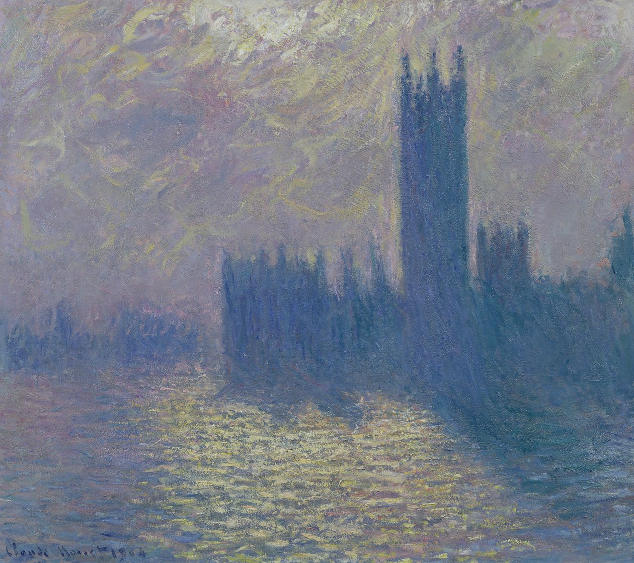 The Houses of Parliament, Stormy Sky, 1904 af Claude Monet