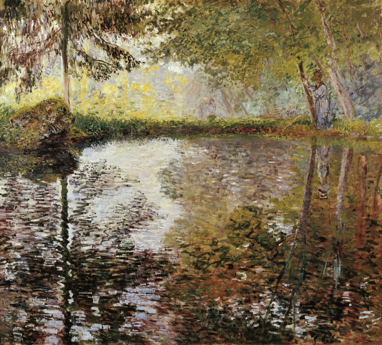 Søen ved Montgeron, Frankrig af Claude Monet