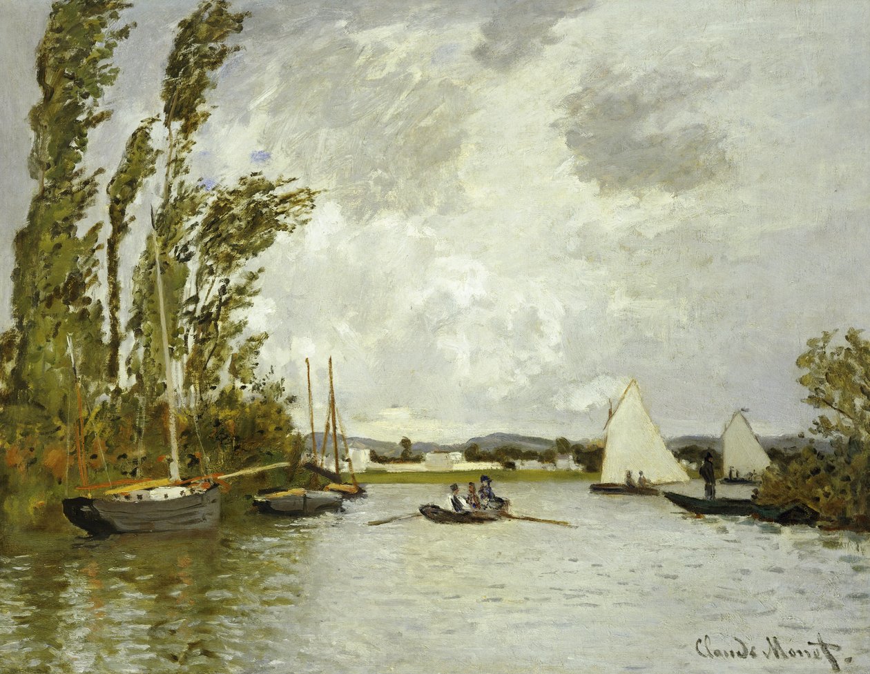 Den lille gren af Seinen ved Argenteuil af Claude Monet
