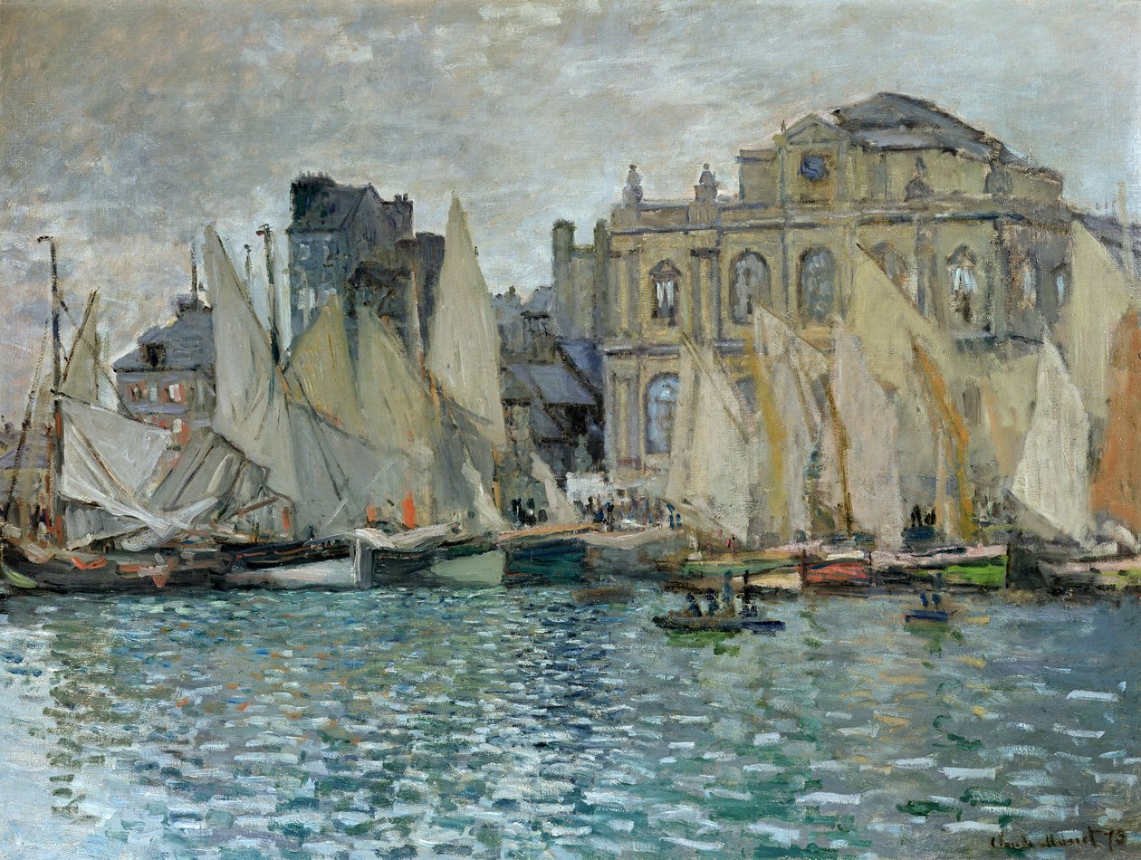 The Museum at Le Havre, 1873 af Claude Monet