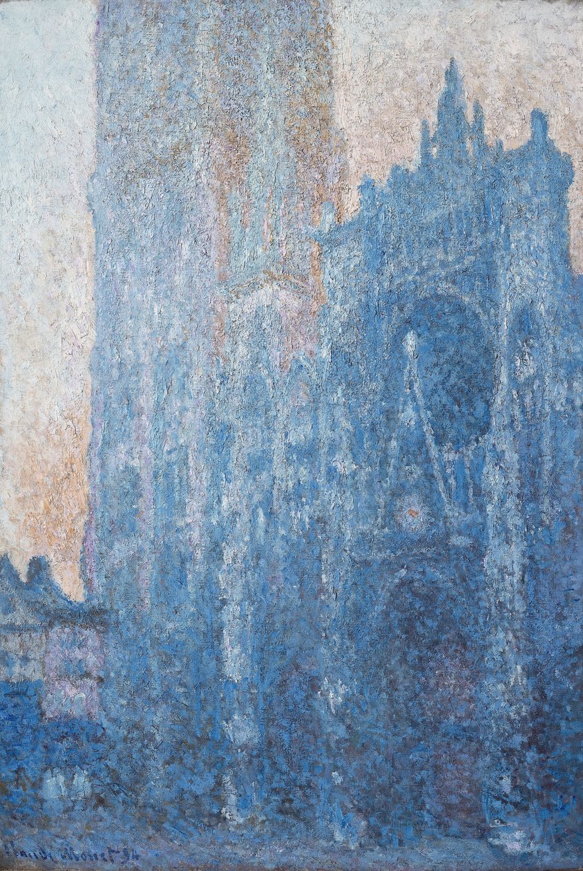 Portalen til Rouen-katedralen i morgenlys, 1894 af Claude Monet