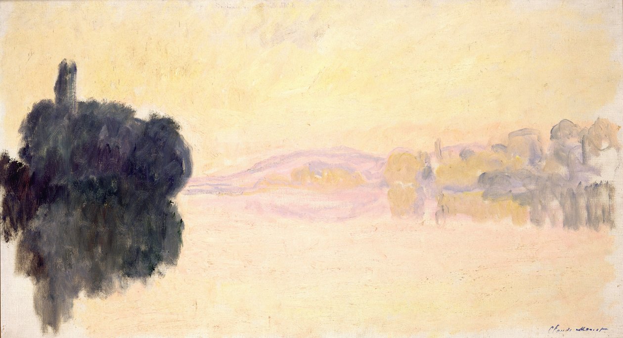 The Seine at Port-Villez, 1894.dani af Claude Monet