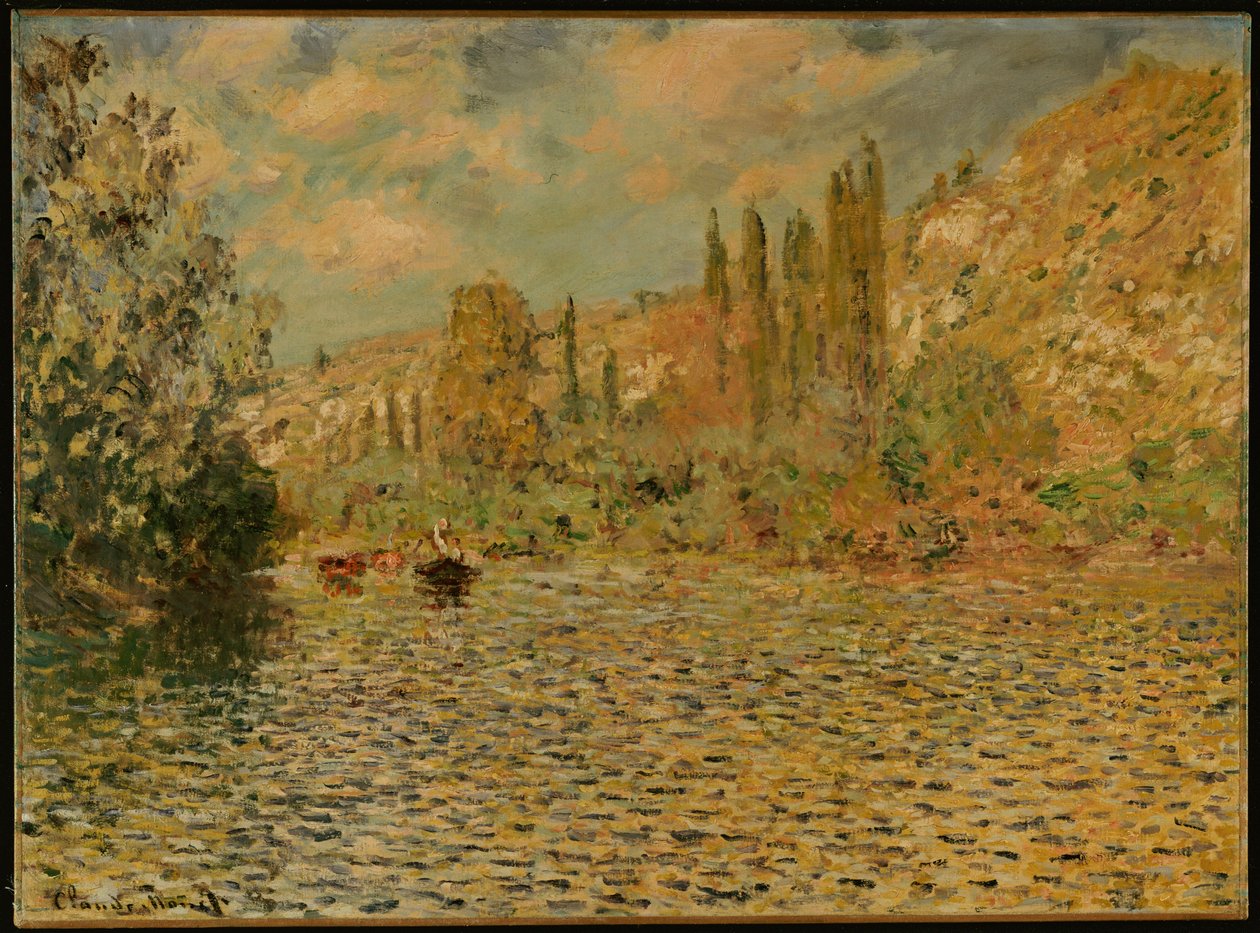 Seinen ved Vetheuil af Claude Monet