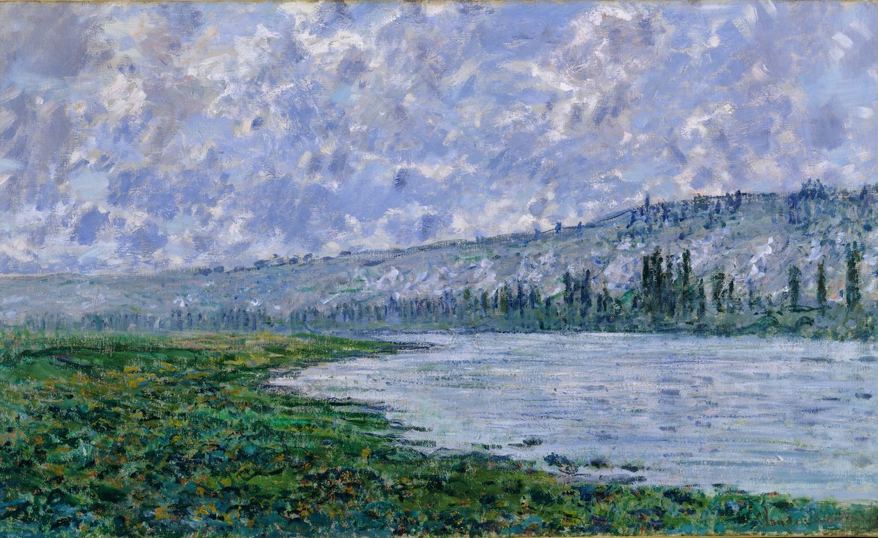 Seinen ved Vétheuil, 1880 af Claude Monet