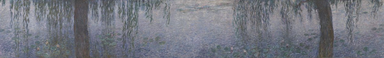 Åkanderne - Klar morgen med piletræer, 1914-1926 af Claude Monet