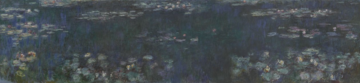 Åkanderne - Grønne refleksioner, 1914-1926 af Claude Monet