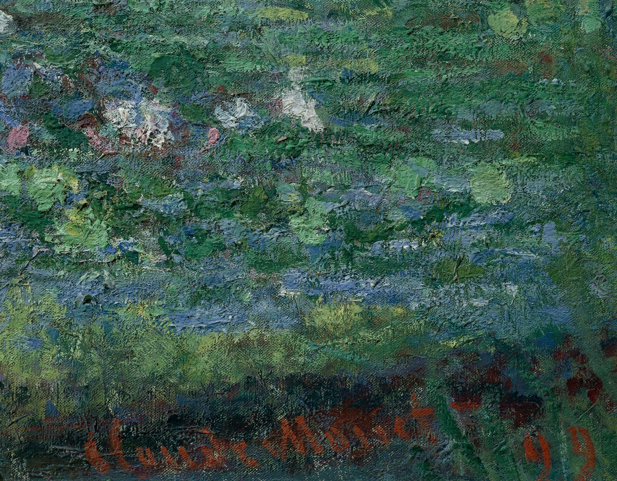 The Waterlily Pond: Green Harmony af Claude Monet