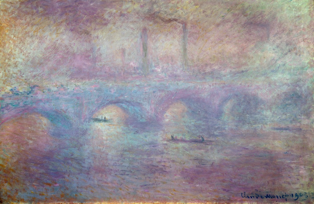The Waterloo Bridge, Fog Effect, 1903 af Claude Monet