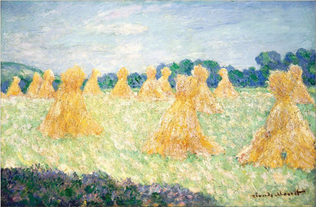 The Young Ladies of Giverny, Sun Effect, 1894 af Claude Monet