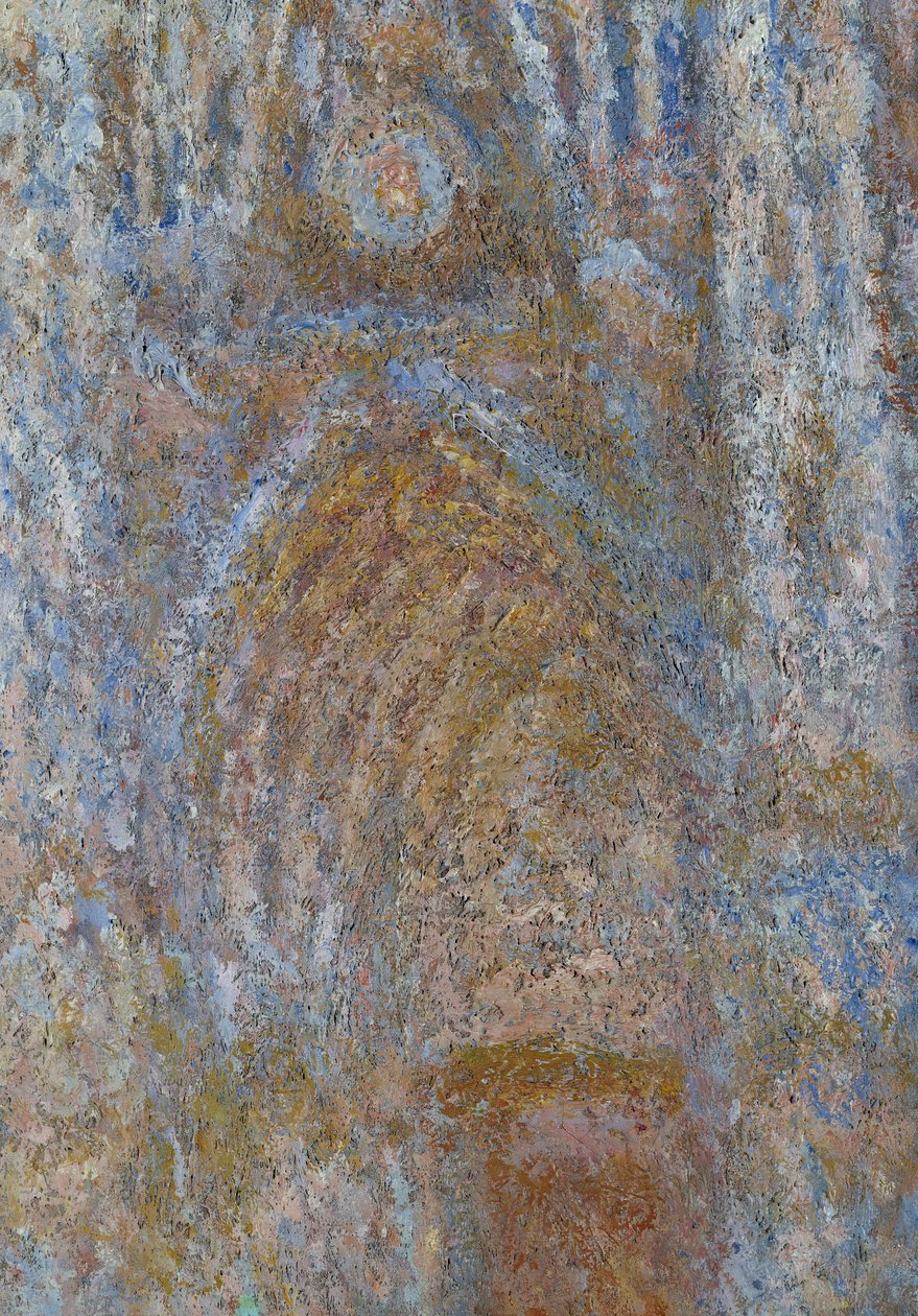 Cathedrale de Rouen, portalen sol morgen, blå harmoni Detalje. Maleri af Claude Monet (1840-1926) 1893 søn. 0,91 x 0,63 m Paris, musee d