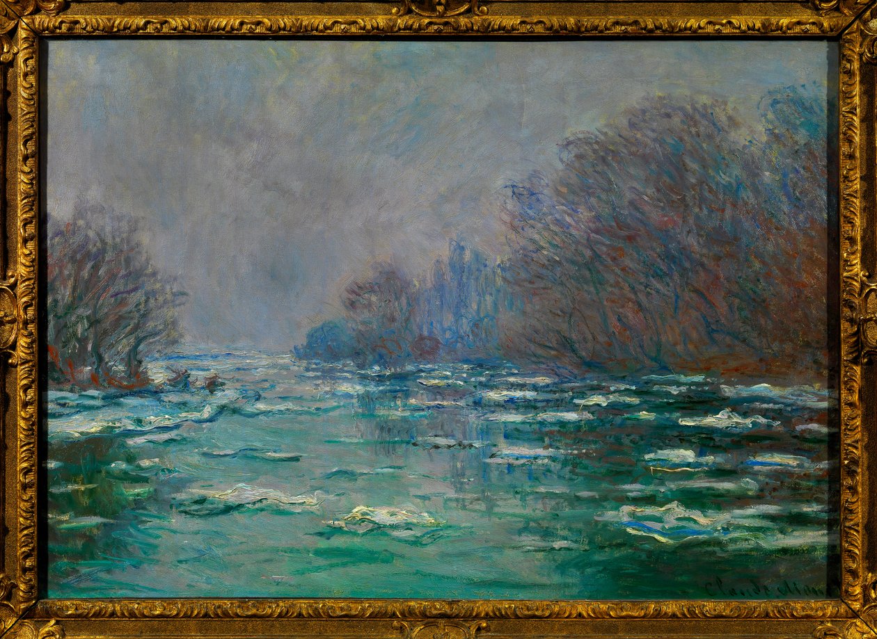 Debatten nær Vetheuil Maleri af Claude Monet (1840-1926) ca. 1880 Dim 0,65 x 0,93 m Paris musee du Louvre Obligatorisk omtale: Donation Helene et Victor Lyon af Claude Monet