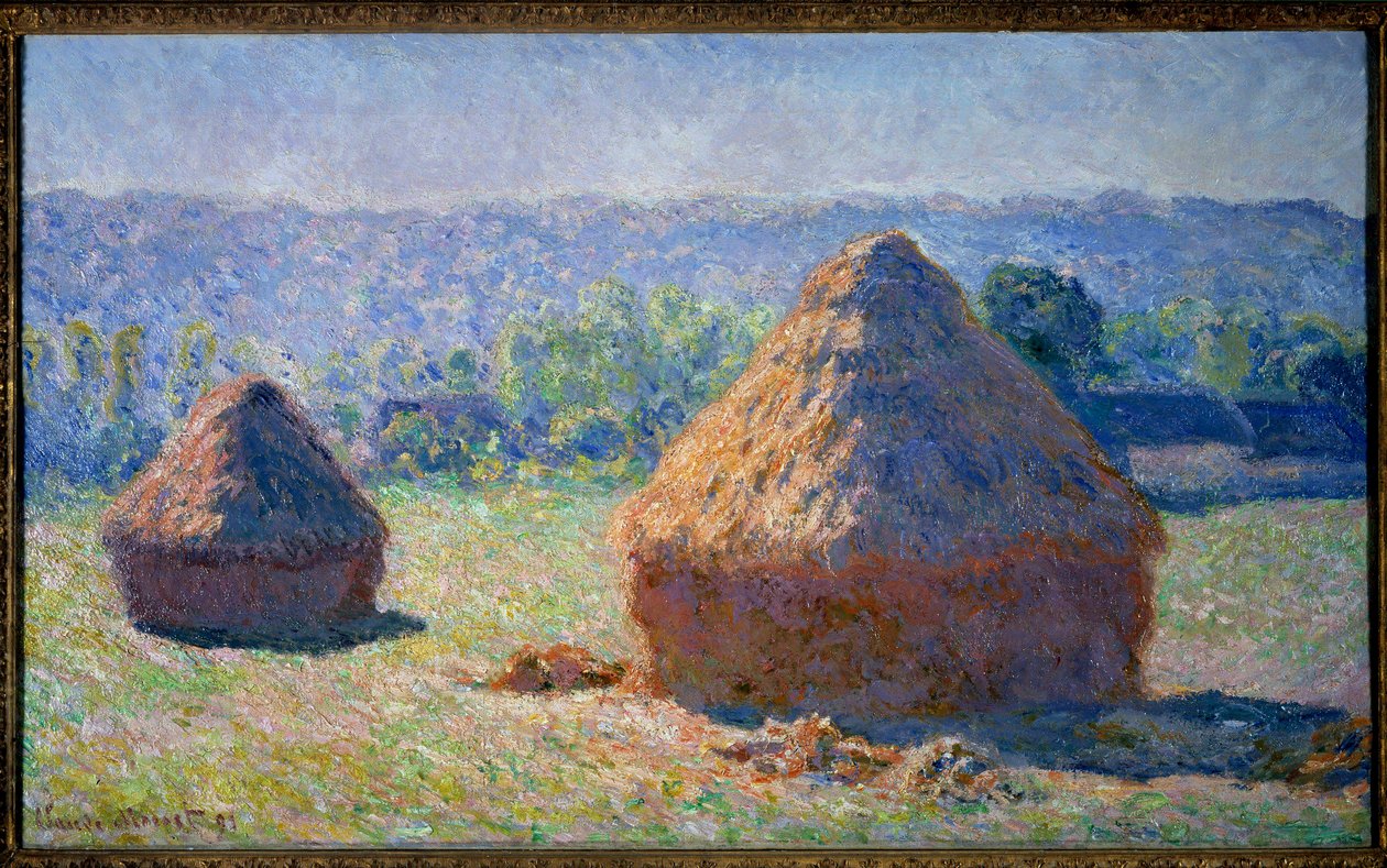 Hjulene, slutningen af sommeren på Giverny Maleri af Claude Monet (1840-1926) 1891 Dim. 0,6x1 m Paris, musee d