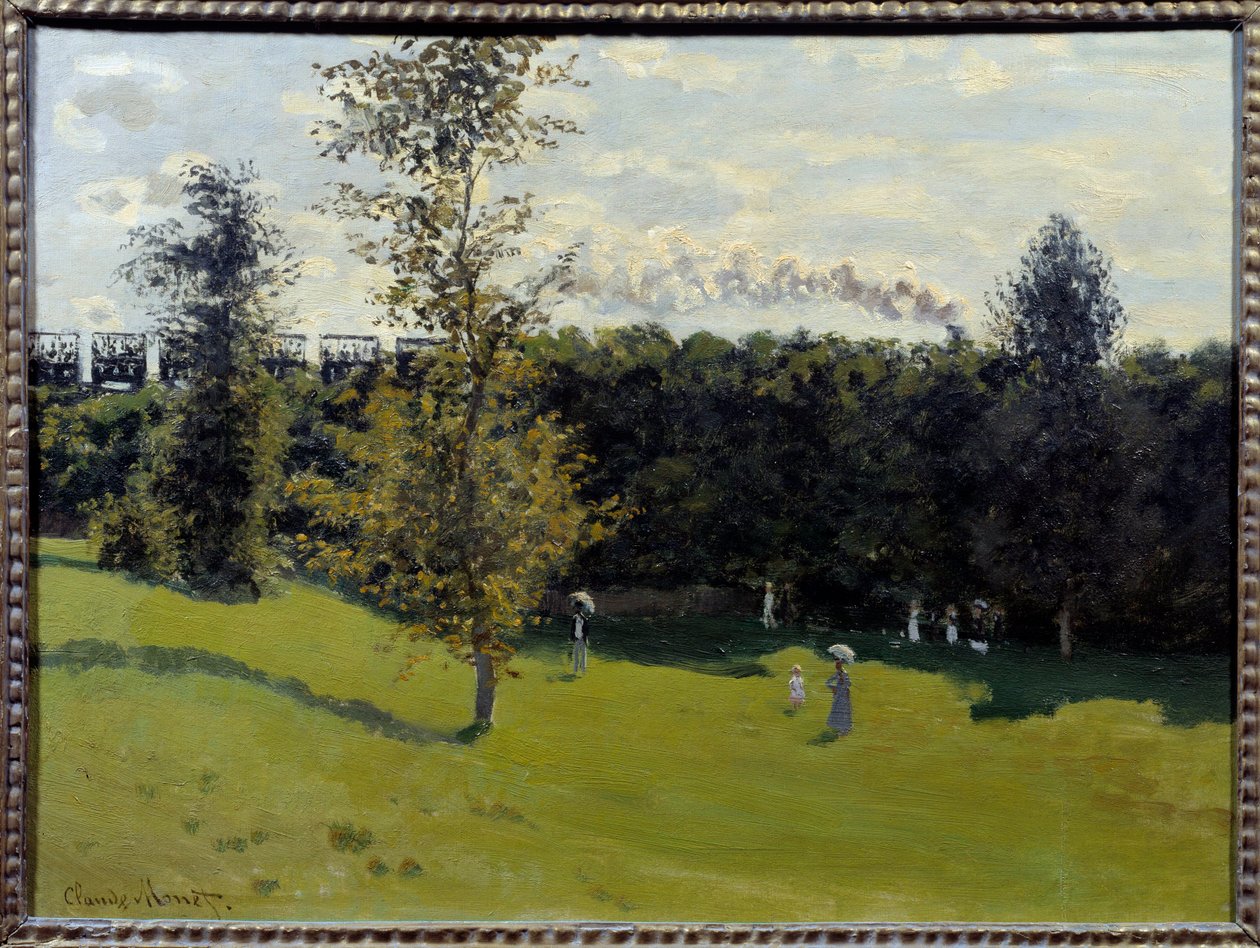 Tog på landet Maleri af Claude Monet (1840-1926) 1870 søn. 0,5x0,65 m Paris, Musee d