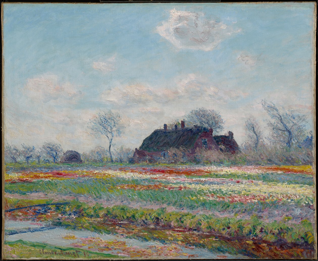 Tulipanmarker ved Sassenheim af Claude Monet