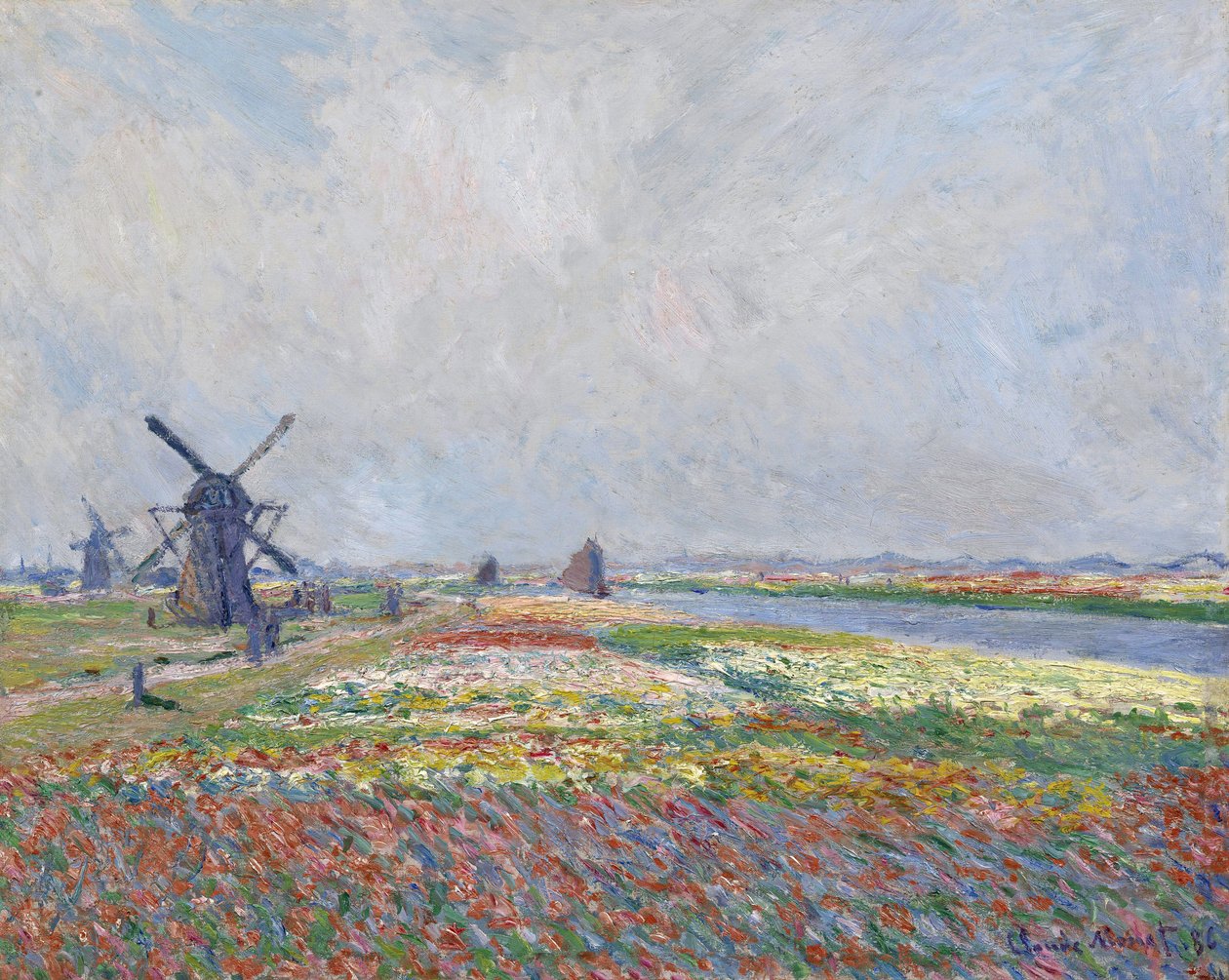 Tulipanmarker nær Haag par Monet, Claude (1840-1926). Olie på lærred, størrelse: 66x81,5 af Claude Monet