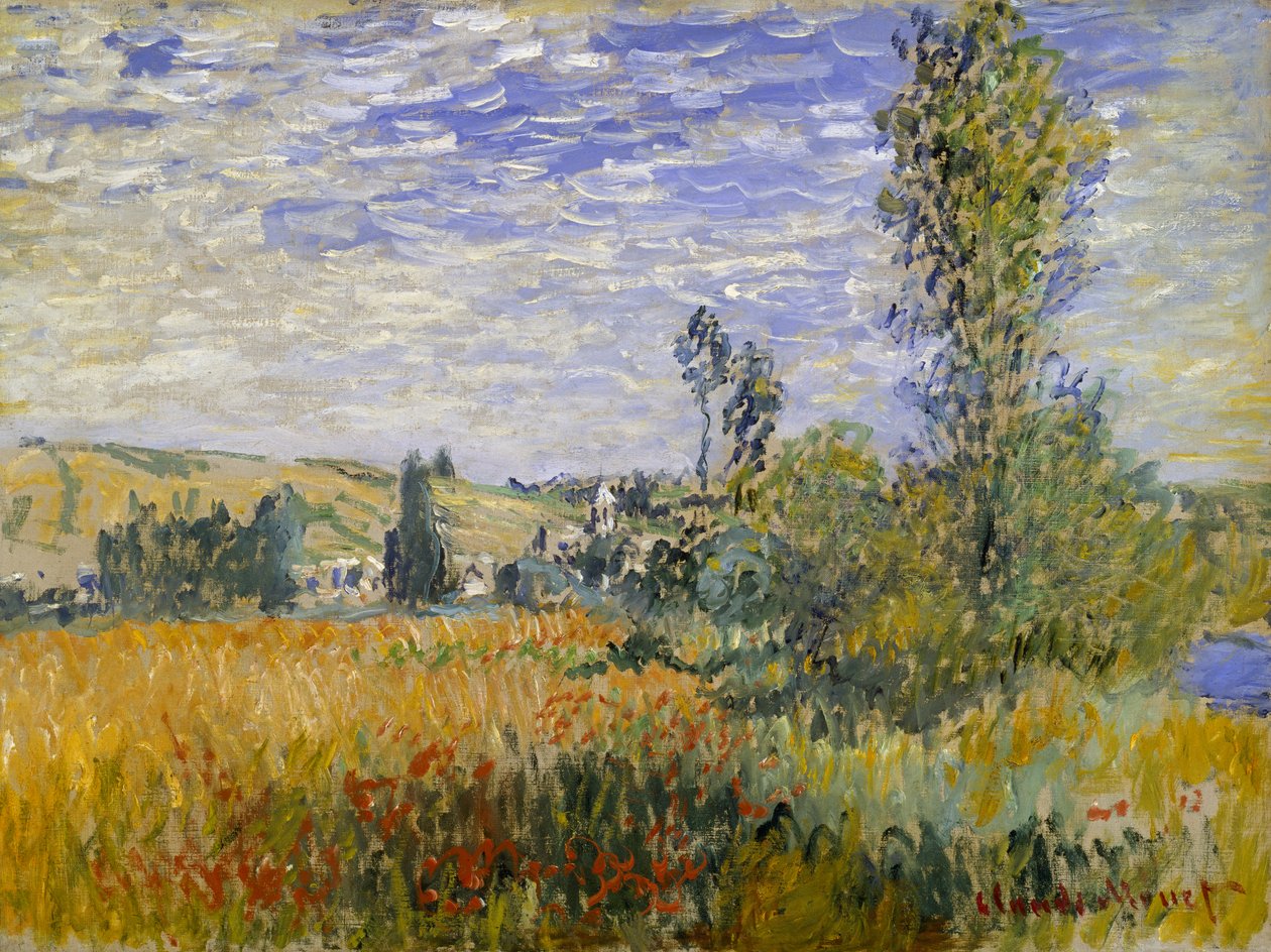 Vetheuil, ca. 1880 (olie på lærred) af Claude Monet