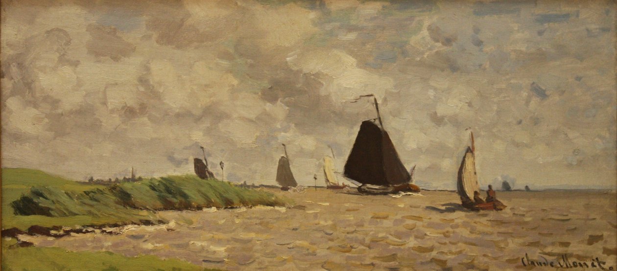 Udsigt fra Voorzan, ca. 1871 af Claude Monet