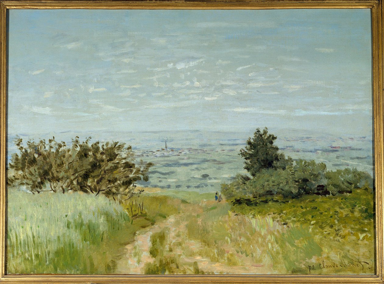 Udsigt fra sletten til Argenteuil, Sannois skråninger i 1872. Maleri af Claude Monet (1840-1926) af Claude Monet