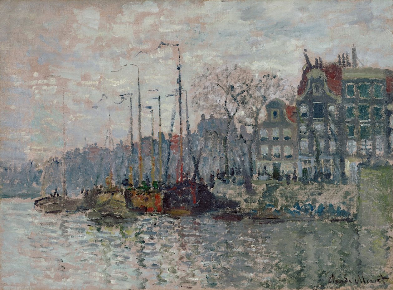 Udsigt over Amsterdam af Claude Monet