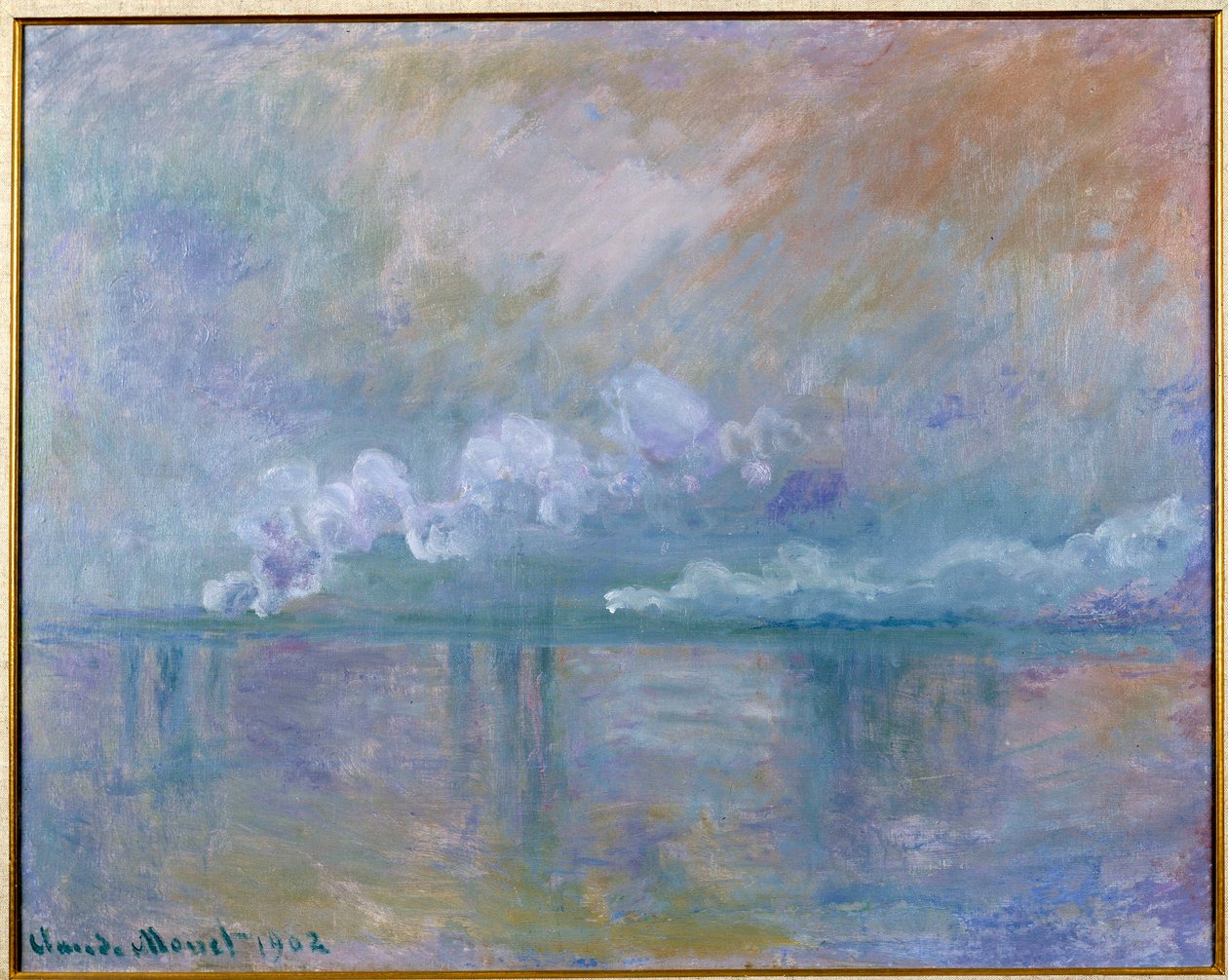Udsigt over Charing Cross-broen i London af Claude Monet